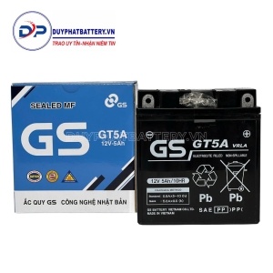 BÌNH ẮC QUY KHÔ GS GT5A (12V-5Ah)  - GS NHẬT BẢN