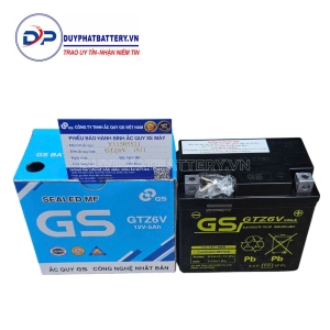 BÌNH ẮC QUY KHÔ GS GTZ6V (12V-5Ah) - GS NHẬT BẢN