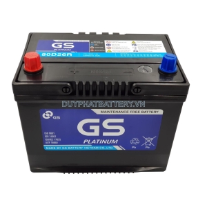 Bình ắc quy GS MF 80D26R 12V 70Ah