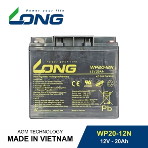 Bình ắc quy kín khí LONG 12V-20Ah, LONG WP20-12N dùng cho lưu điện UPS