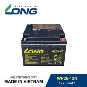 Ắc quy LONG WP26-12N 12V-26Ah chính hãng