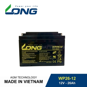 Ắc quy LONG WP26-12 12V-26Ah | Bảo hành 6 tháng