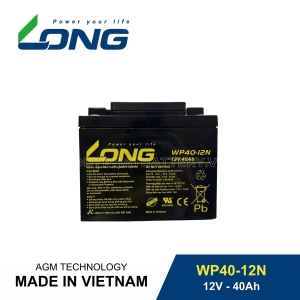 Bình ắc quy kín khí LONG 12V-40Ah, LONG WP40-12N dùng cho lưu điện UPS