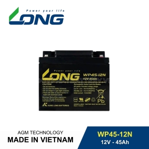 Bình ắc quy kín khí LONG 12V-45Ah, LONG WP45-12N dùng cho lưu điện UPS