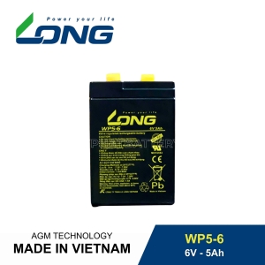 Bình ắc quy LONG WP5-6 F1 6V 5Ah chính hãng, giá tốt