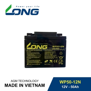 Bình ắc quy kín khí LONG 12V-50Ah, LONG WP50-12N dùng cho lưu điện UPS