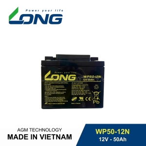 Bình ắc quy kín khí LONG 12V-50Ah, LONG WP50-12N dùng cho lưu điện UPS