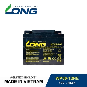Bình ắc quy kín khí LONG 12V-50Ah, LONG WP50-12NE dùng cho lưu điện UPS