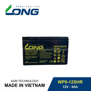 Bình ắc quy kín khí LONG 12V-9Ah, LONG WP9-12SHR dùng cho lưu điện UPS
