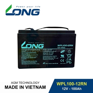 Bình ắc quy kín khí LONG 12V-100Ah, LONG WPL100-12RN dùng cho lưu điện UPS