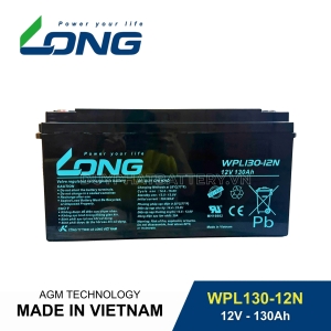 Bình ắc quy kín khí LONG 12V-100Ah, LONG WPL130-12N dùng cho lưu điện UPS