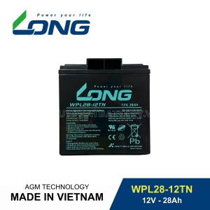 Bình ắc quy kín khí LONG 12V-28Ah, LONG WPL28-12TN dùng cho lưu điện UPS