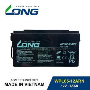 Bình ắc quy kín khí LONG 12V-65Ah, LONG WPL65-12ARN dùng cho lưu điện UPS