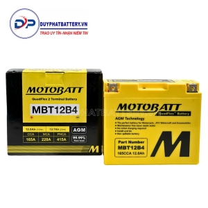 Bình ắc quy Motobatt Quadflex MBT12B4 12V-11Ah CCA 150A