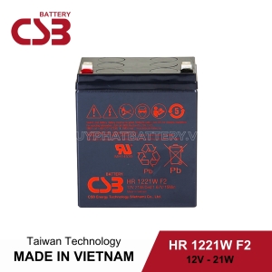 Bình ắc quy CSB HR1221W F2, 12V 5Ah (12V-21W) chính hãng, giá tốt