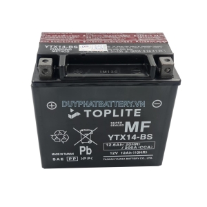 Bình ắc quy TOPLITE YTX14-BS 12V 12AH CCA 200A
