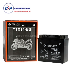 Bình ắc quy TOPLITE YTX14-BS 12V 12AH CCA 200A