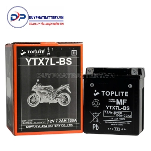 Bình ắc quy TOPLITE YTX7L-BS 12V 7AH CCA 105A