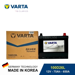 Ắc quy Varta 100D26L 12V-75Ah CCA 650