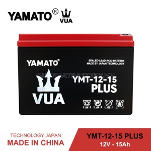 Bình ắc quy Yamato Vua YMT-12-15 Plus (12V-15Ah) - Ắc quy xe đạp điện 
