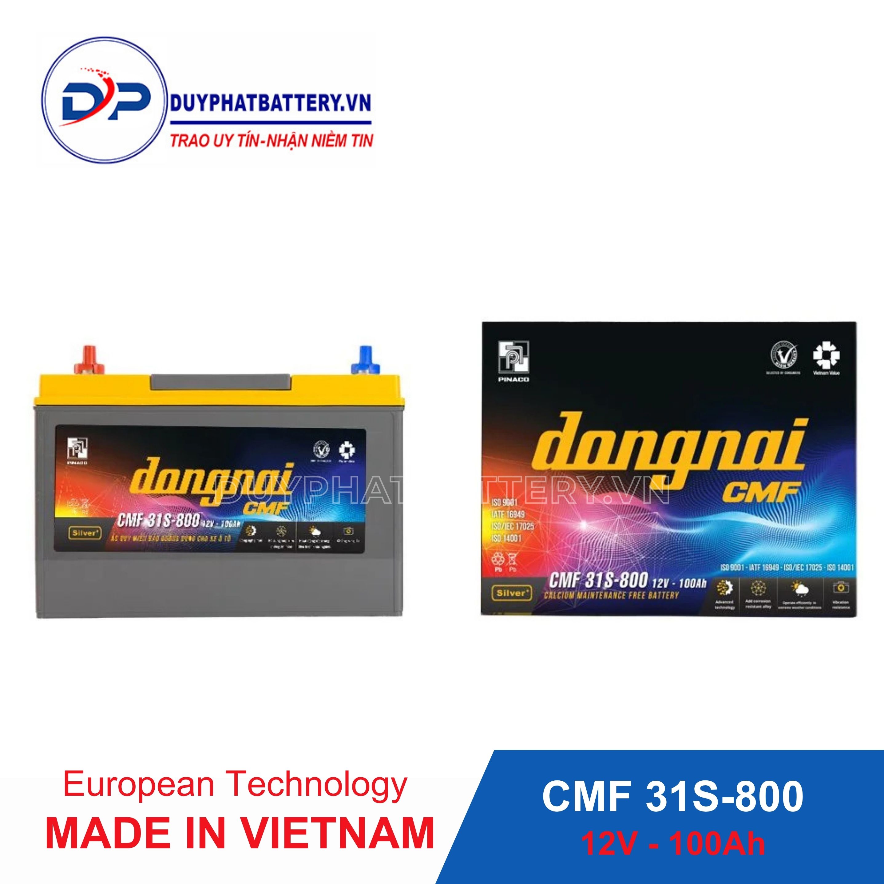ắc quy Đồng Nai CMF 105D31L