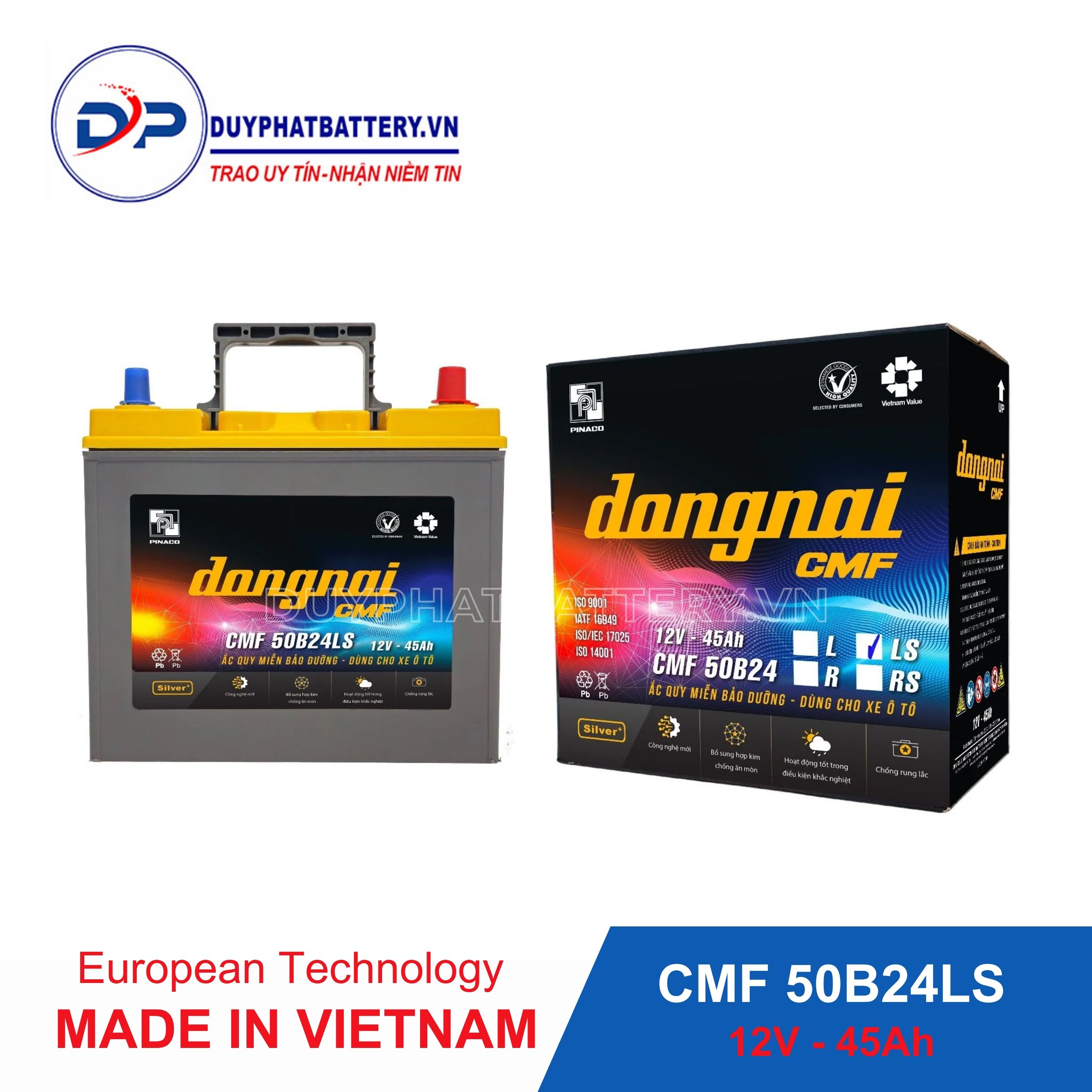 Ắc quy Đồng Nai CMF 50B24L