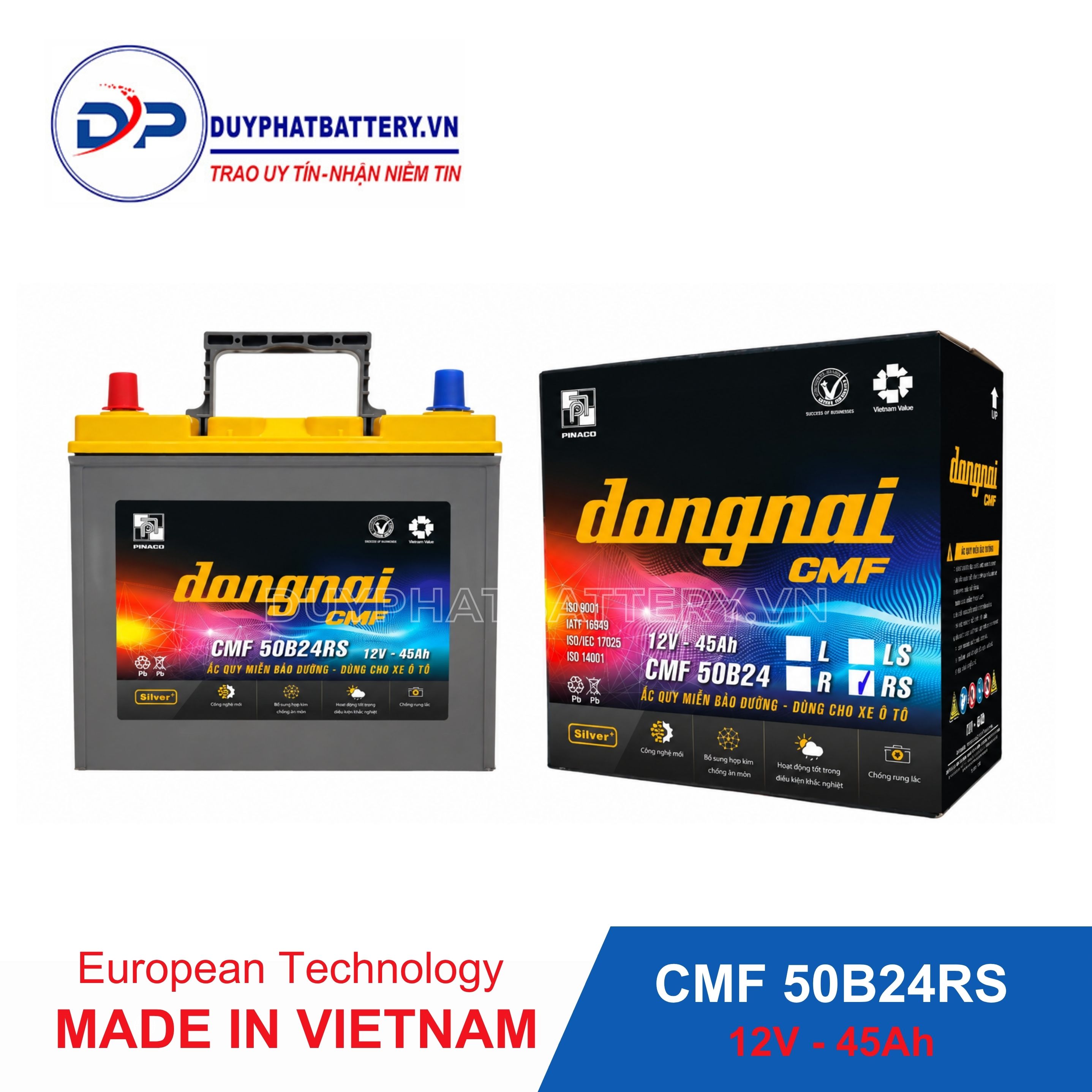 Ắc quy Đồng Nai CMF 50B24L 