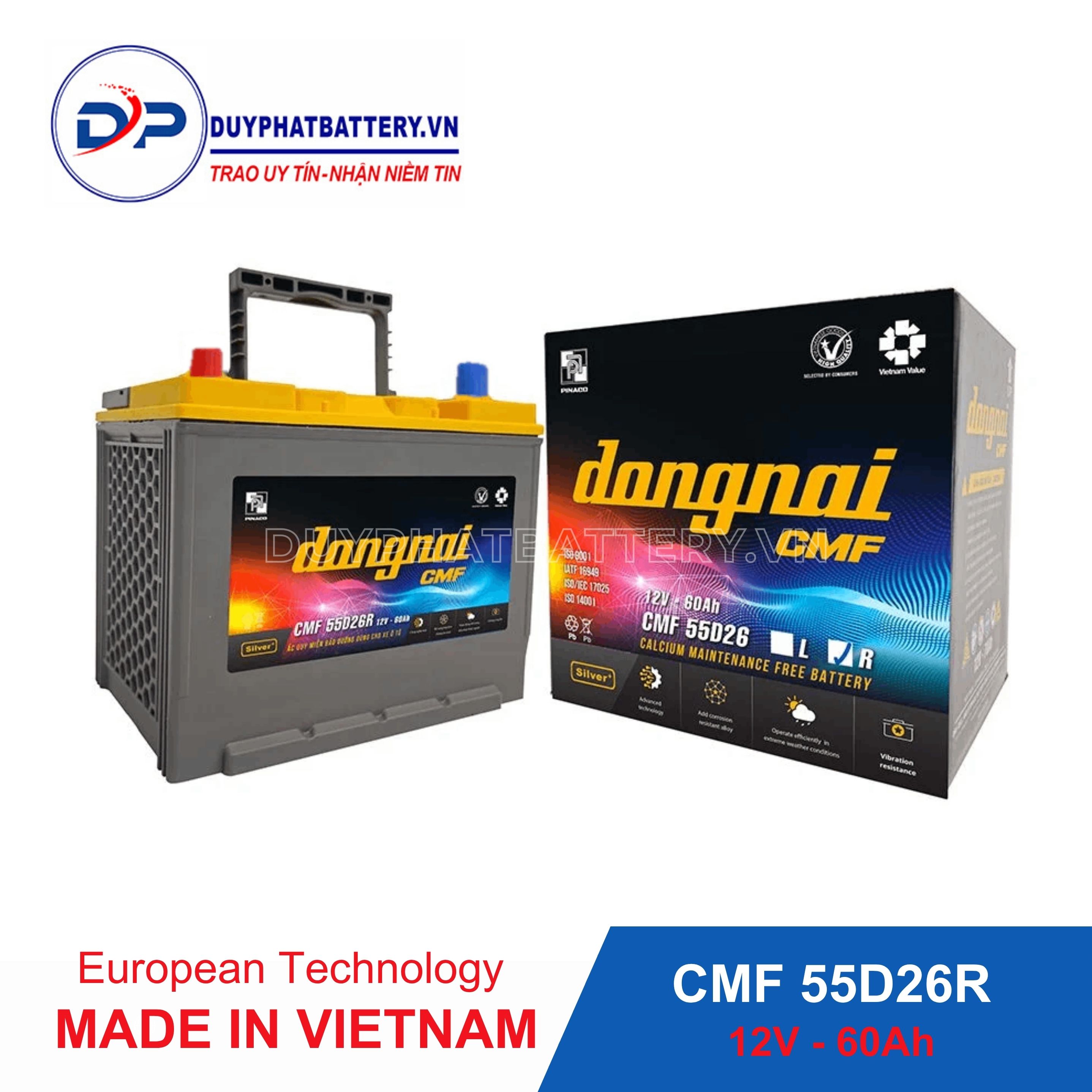 ắc quy Đồng Nai CMF 55D23R