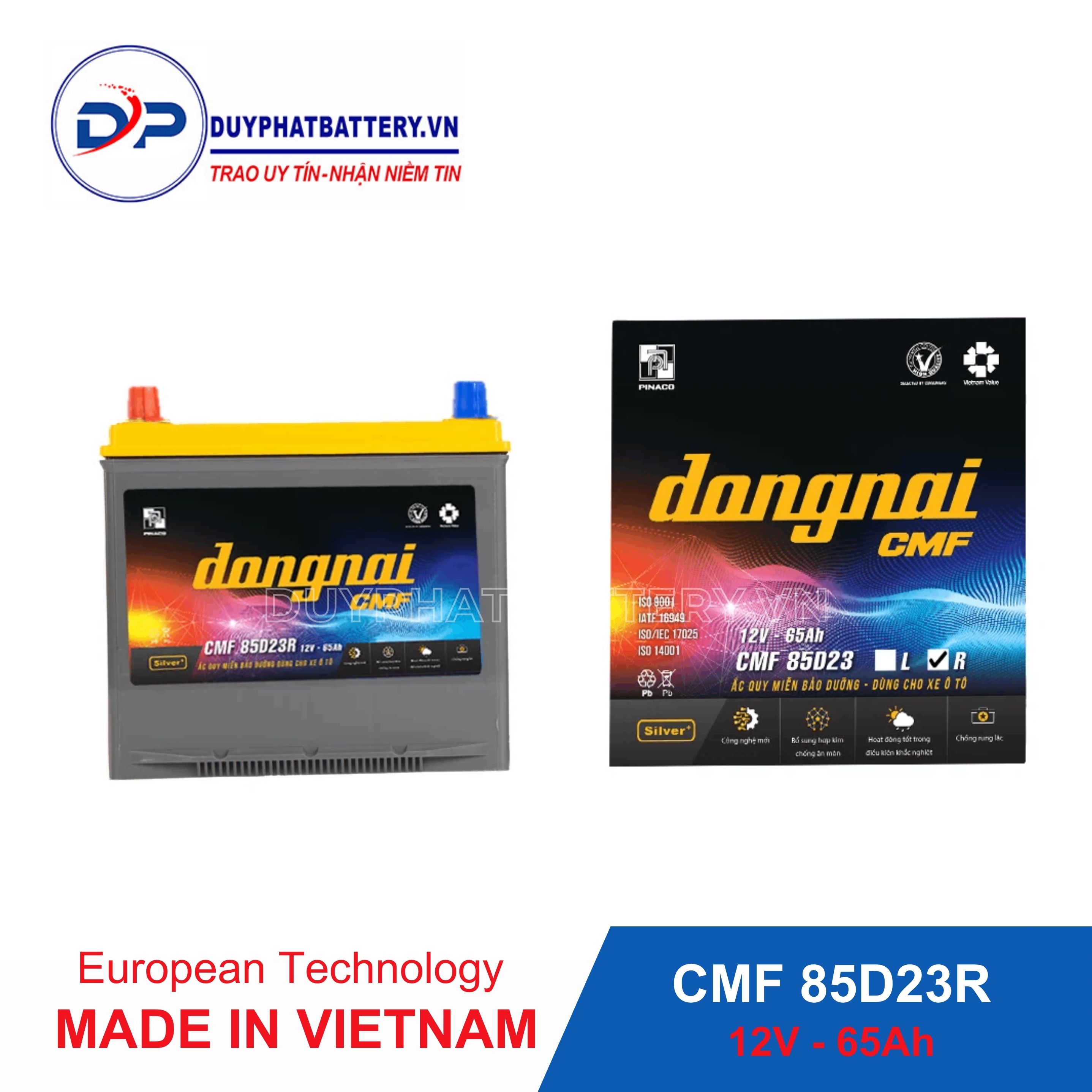 ắc quy Đồng Nai CMF 85D23L