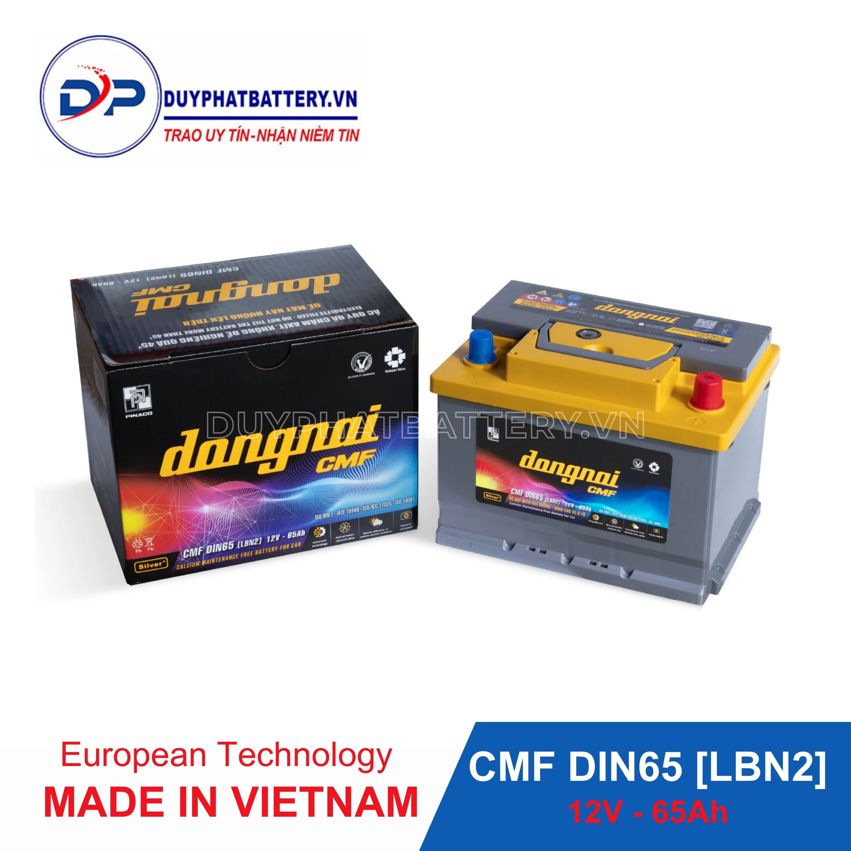 Ắc quy Đồng Nai CMF DIN65 [LBN] 