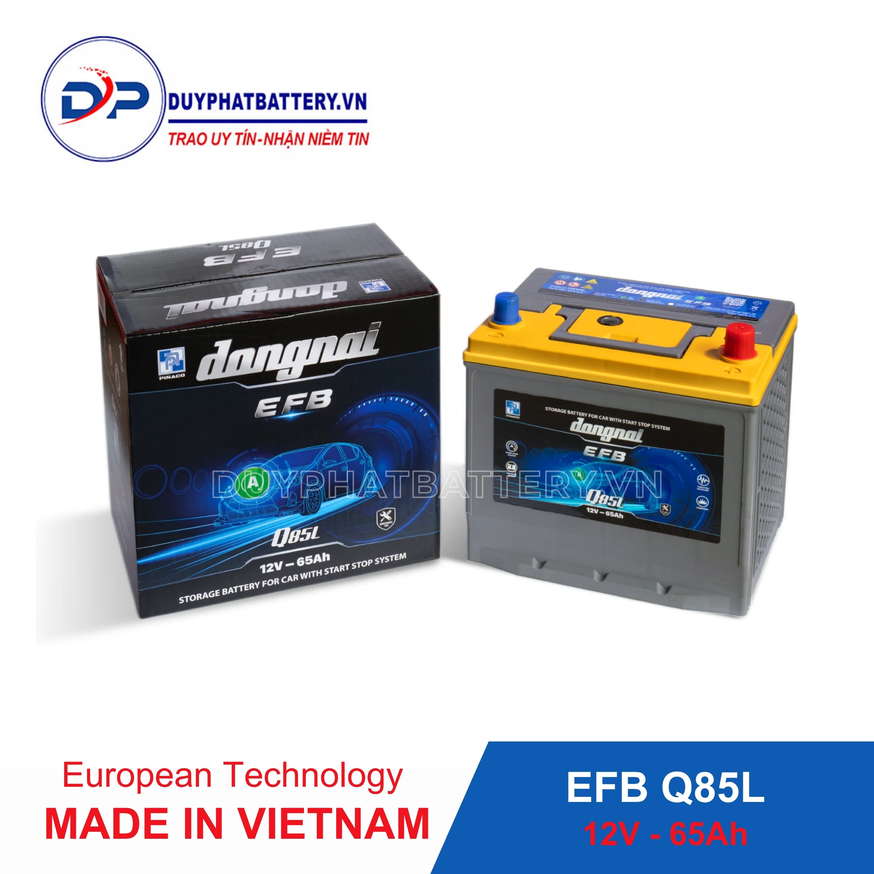 Bình ắc quy Đồng Nai Q85L 12V-65Ah