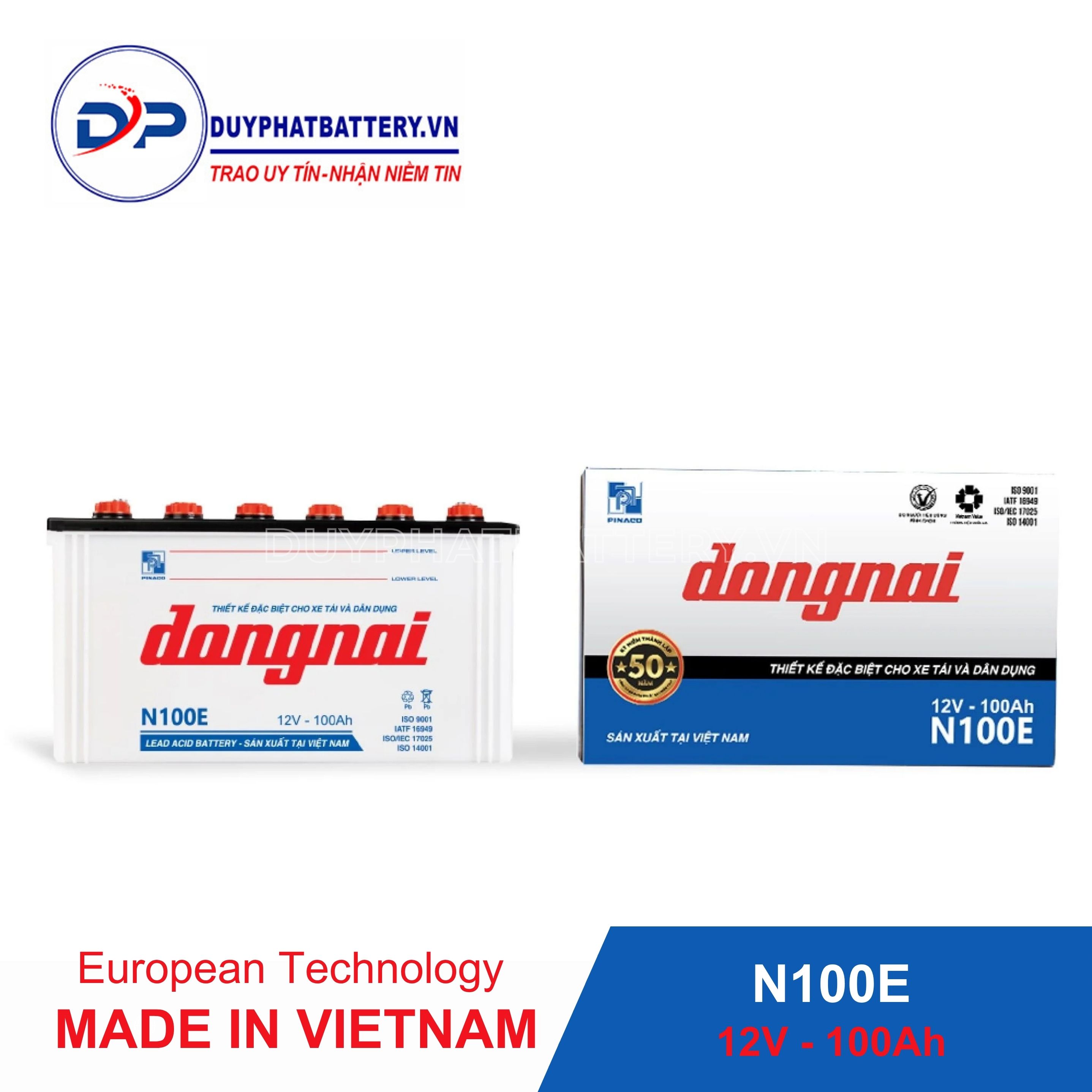 Ắc quy Hybrid Đồng Nai N100