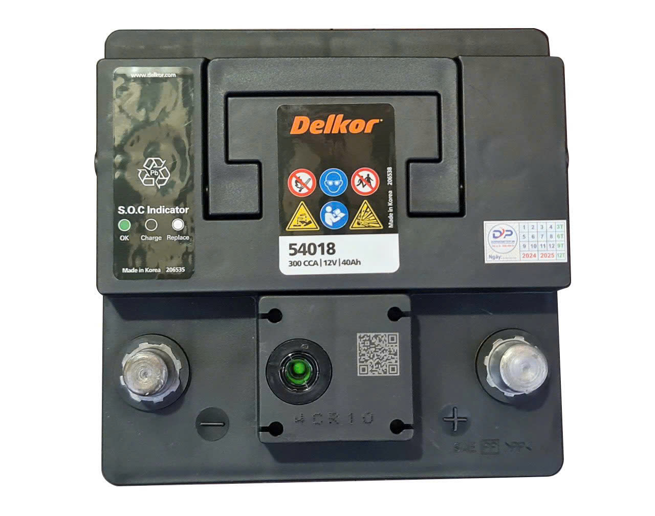 Ắc quy Delkor 54018 12V-40Ah CCA 300