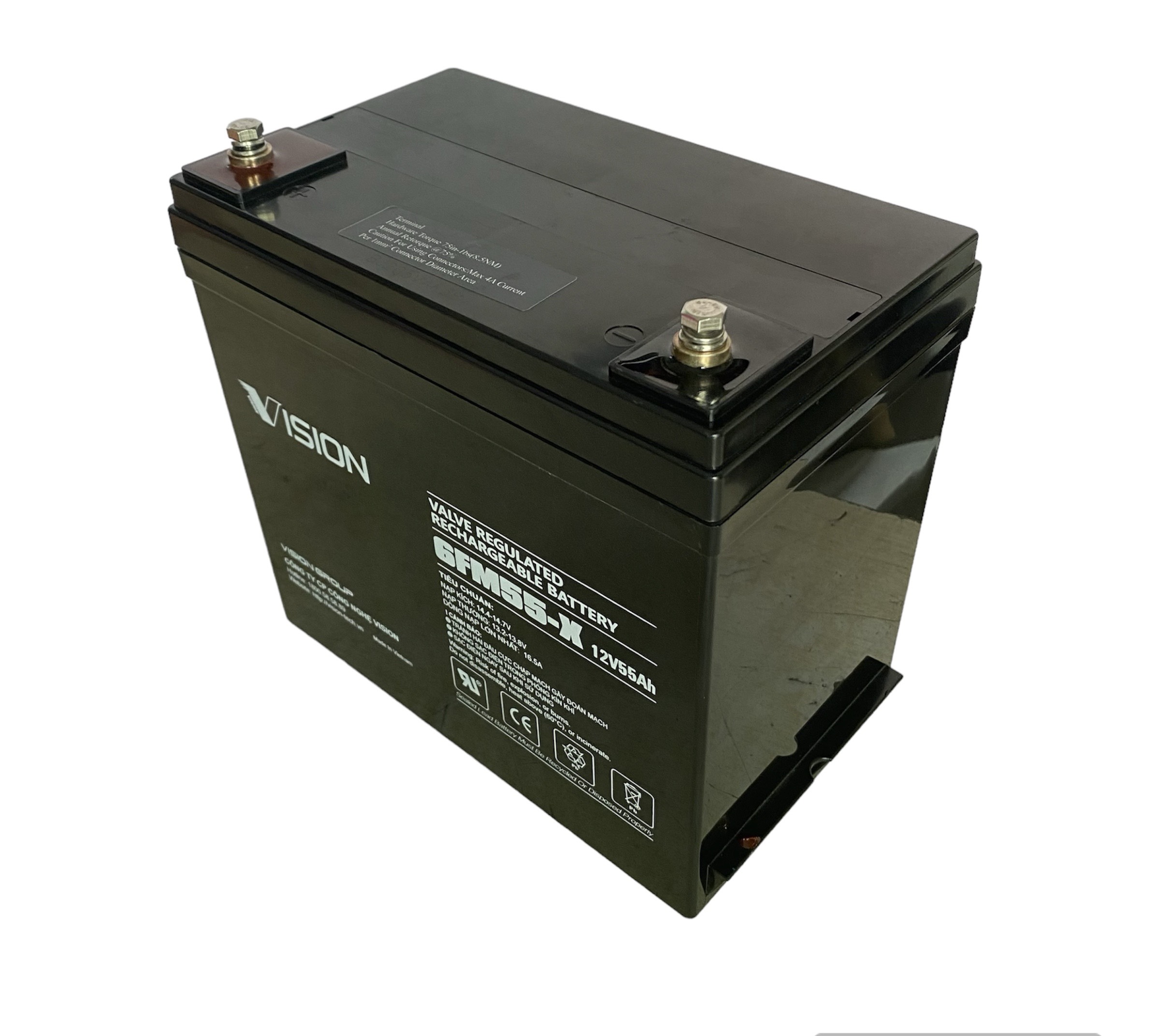 Bình ắc quy Vision 6FM55-X 12V 55Ah