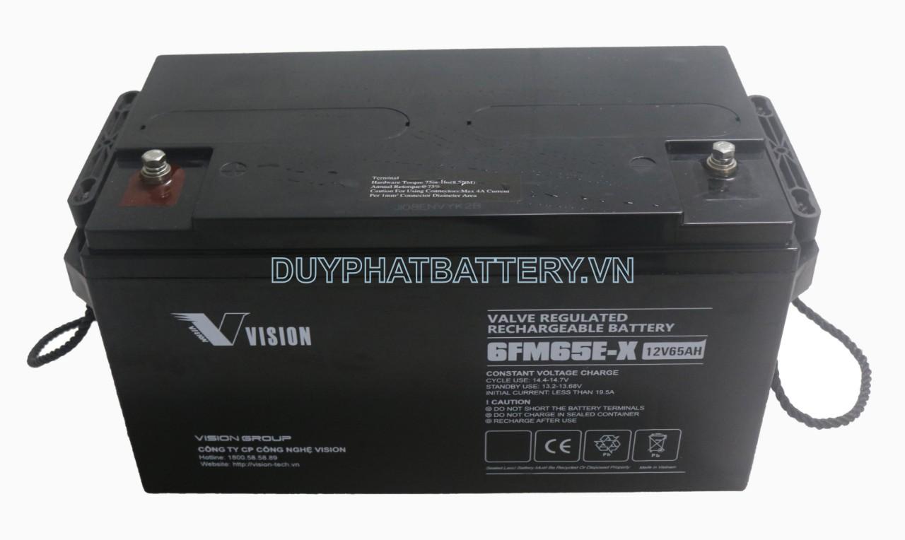 Bình ắc quy Vision 6FM65E-X 12V 65Ah