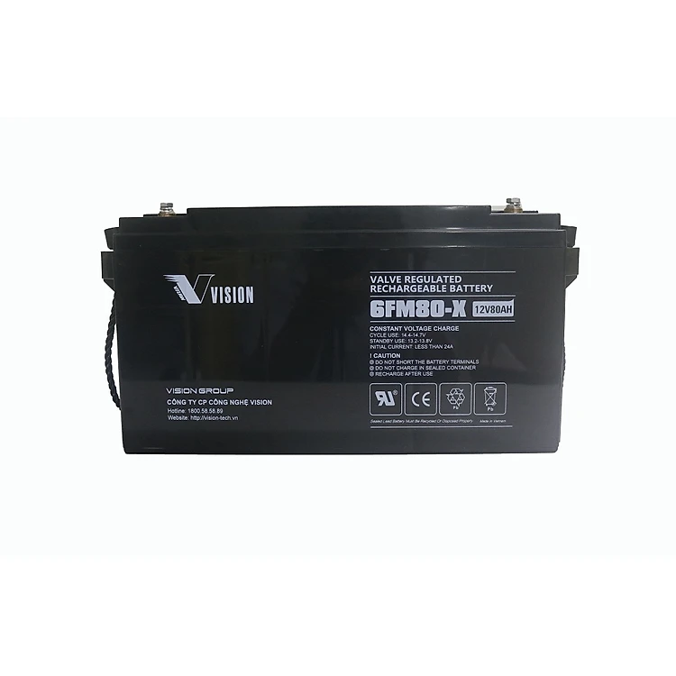 Bình ắc quy Vision 6FM80-X 12V 80Ah