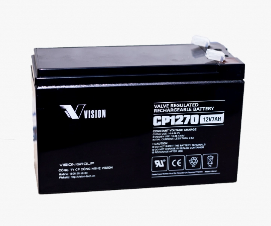 Bình ắc quy Vision CP1270 12V 7Ah
