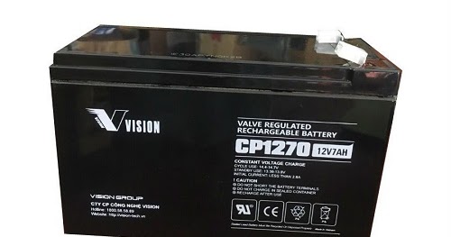Bình ắc quy Vision CP1270 12V 7Ah