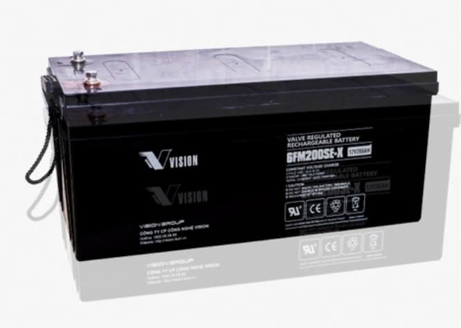 Bình ắc quy Vision 6FM200SE-X 12V 200Ah