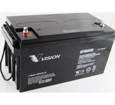 Bình ắc quy Vision 6FM80D-X 12V 80Ah