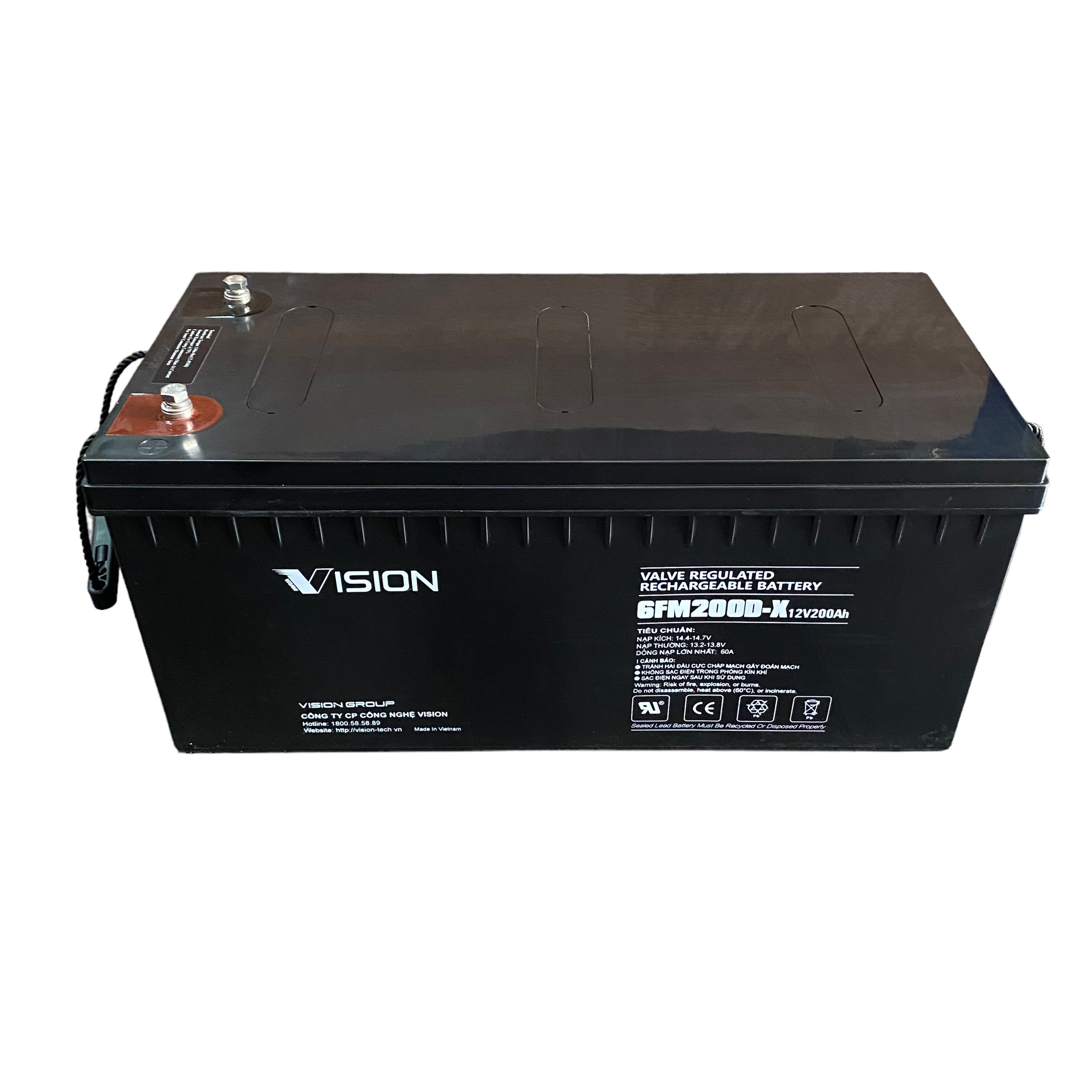 Bình ắc quy Vision 6FM200D-X 12V 200Ah