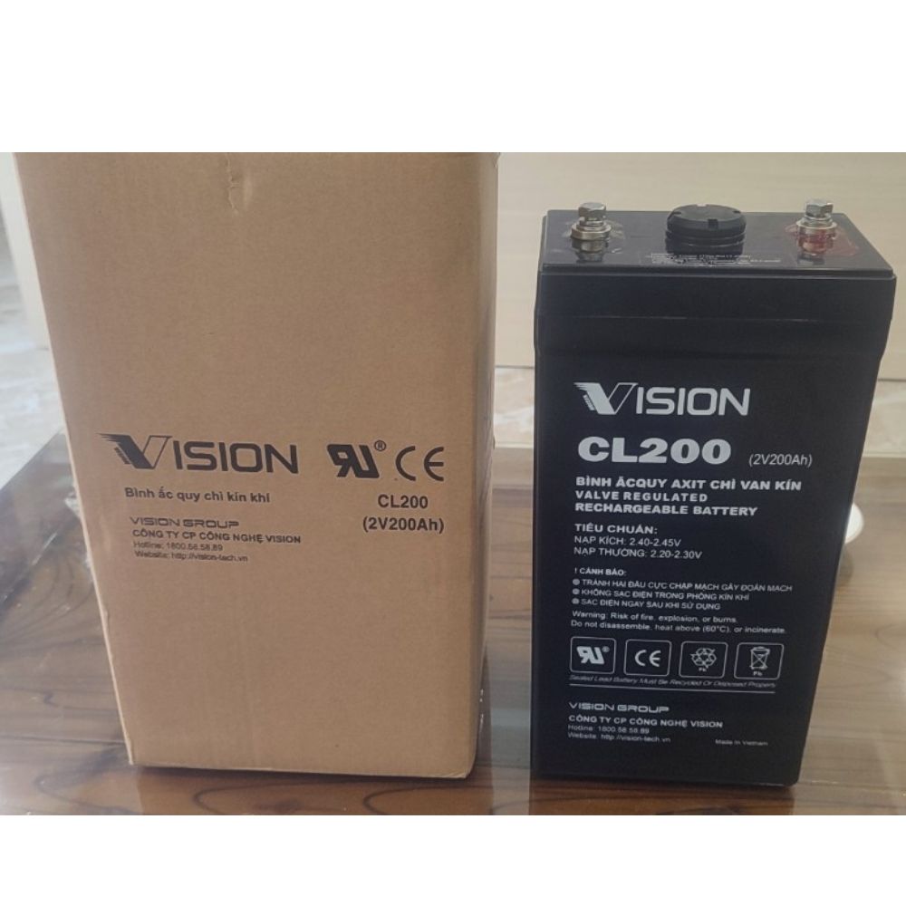 Bình ắc quy Vision CL200 2V 200Ah