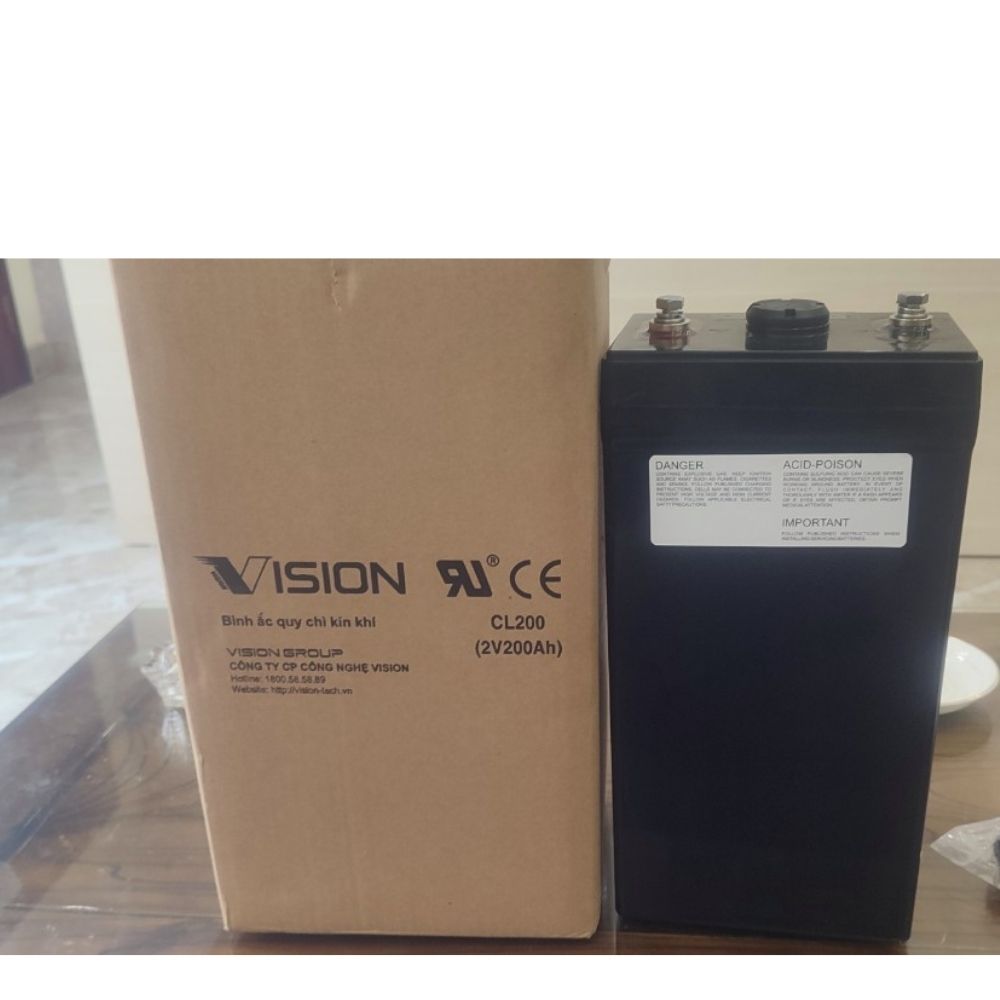 Bình ắc quy Vision CL200 2V 200Ah