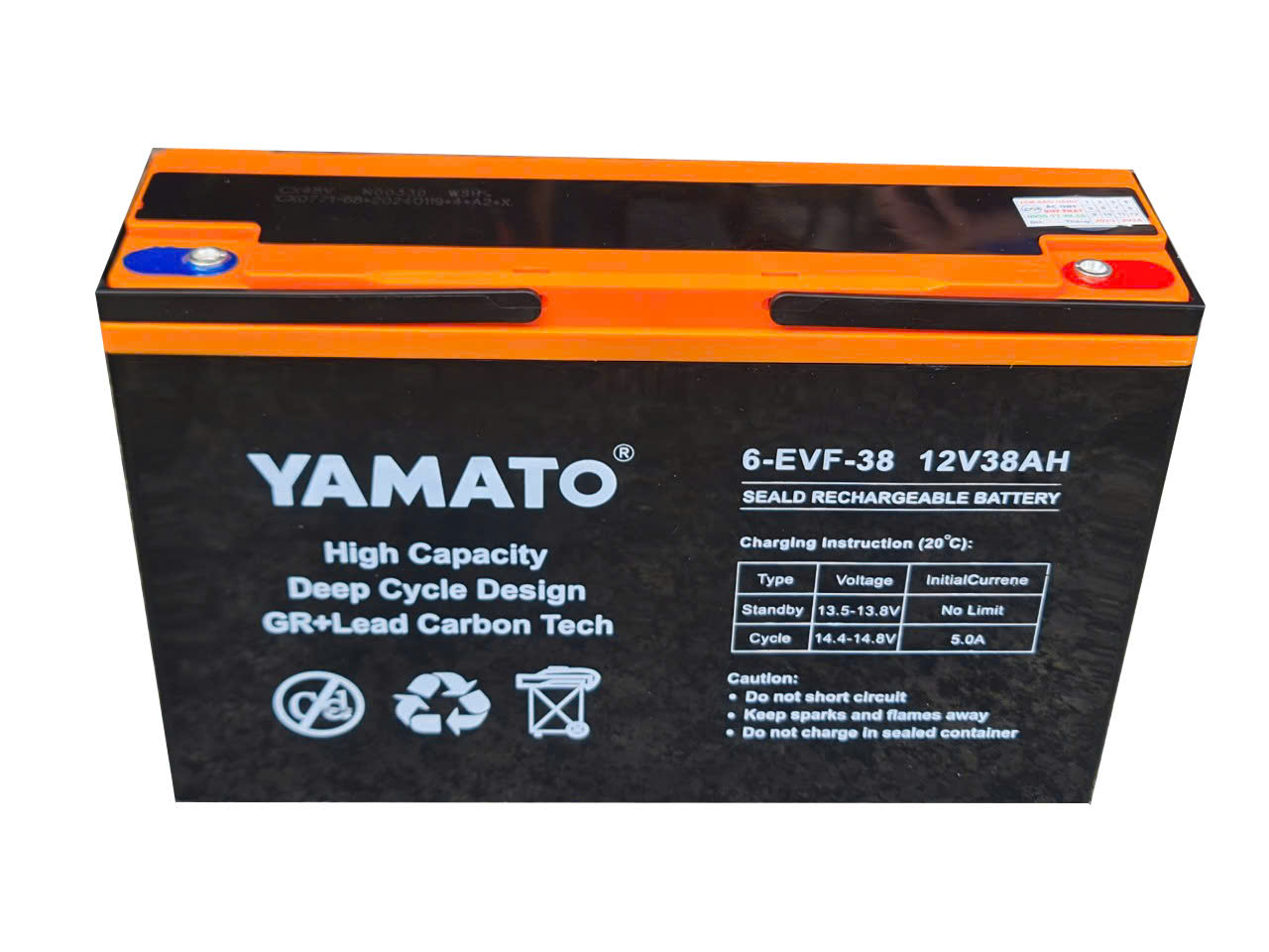 Bình Ắc Quy Yamato 6-EVF-38 12v 38Ah