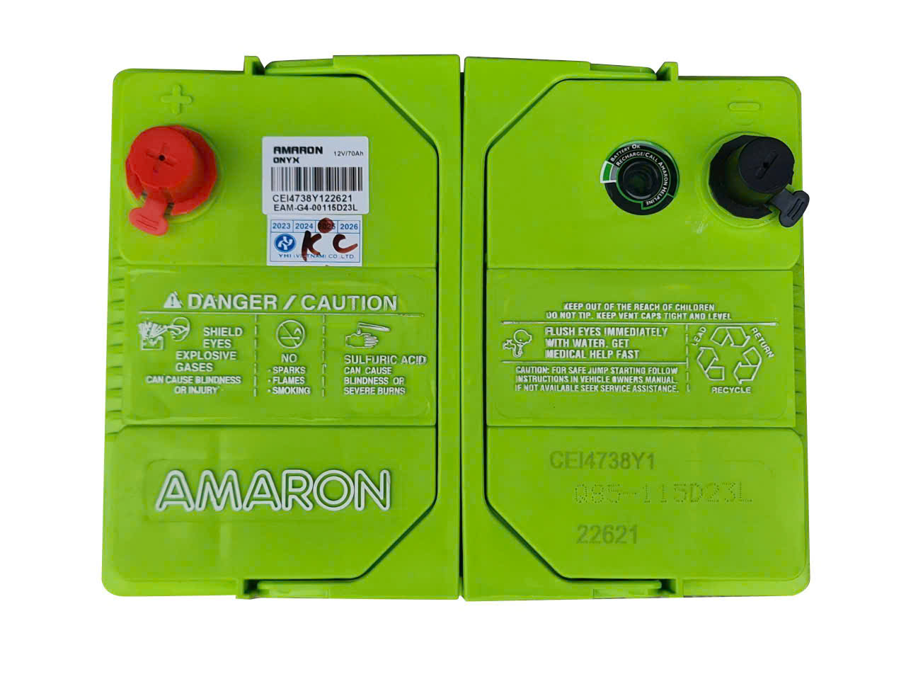 Ắc quy Amaron Q85115D23L 12V-70Ah CCA 660Ah 