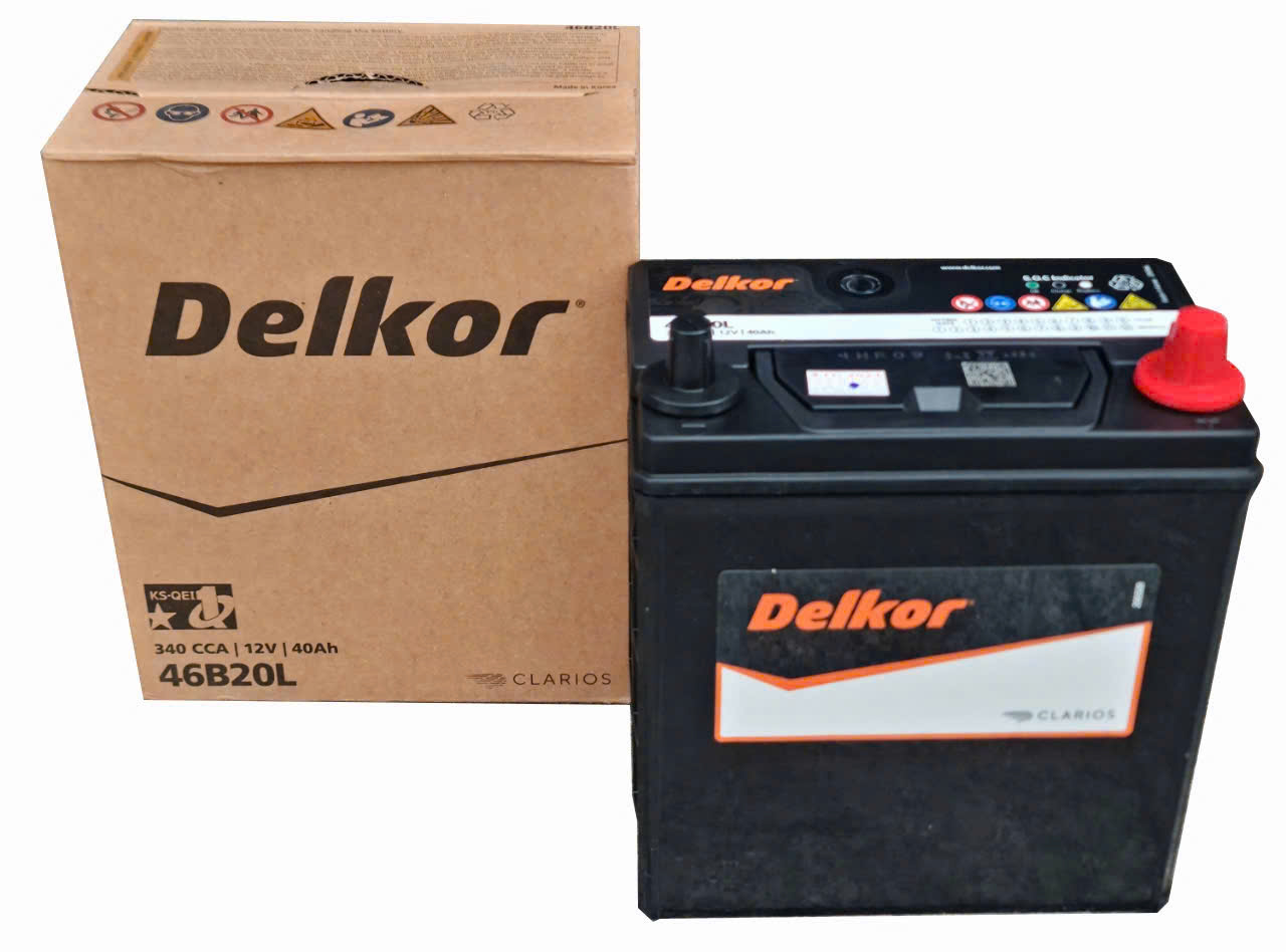 Ắc quy Delkor 46B20L 12V-40Ah CCA 340