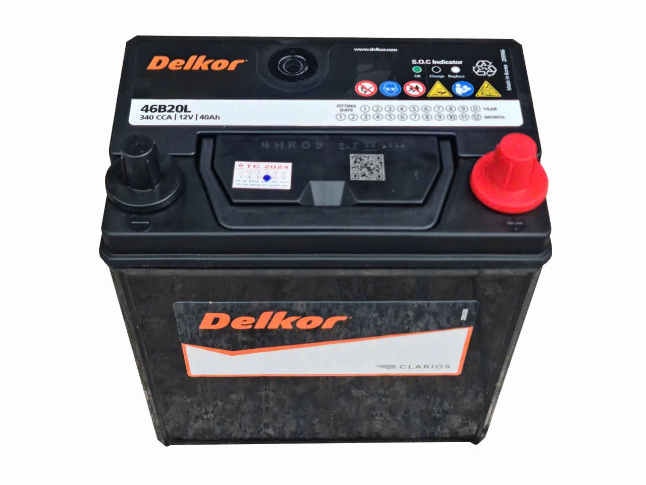 Ắc quy Delkor 46B20L 12V-40Ah CCA 340