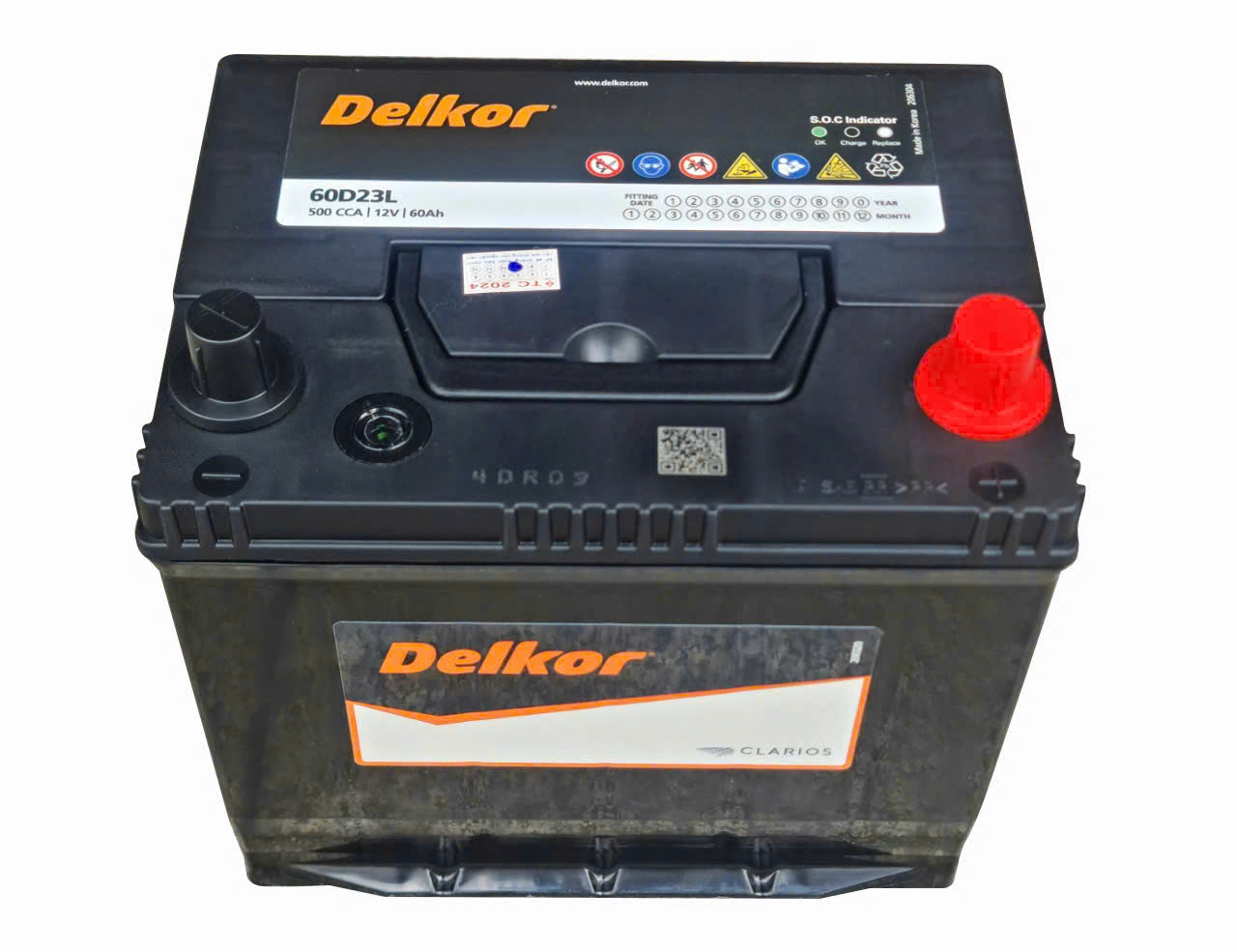 Ắc quy Delkor 60D23L 12V-60Ah CCA 500