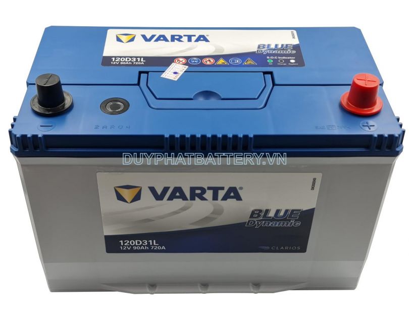 Bình ắc quy VARTA 120D31L (12V-90AH) - Nhập Khẩu